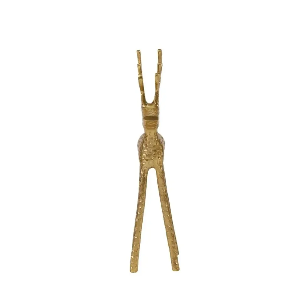 Reindeer Christmas Tabletop Decoration Gold Metal Figurine 13